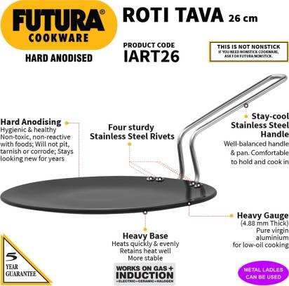 Hawkins Futura Hard Anodised Roti Tava 26 cm Diameter (IART26) Main Image