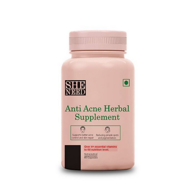 SheNeed Anti-Acne Herbal Supplement Capsules Hover Image