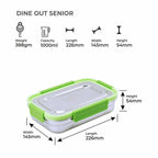 Dubblin Dineout Senior Stainless Steel Lunch Box