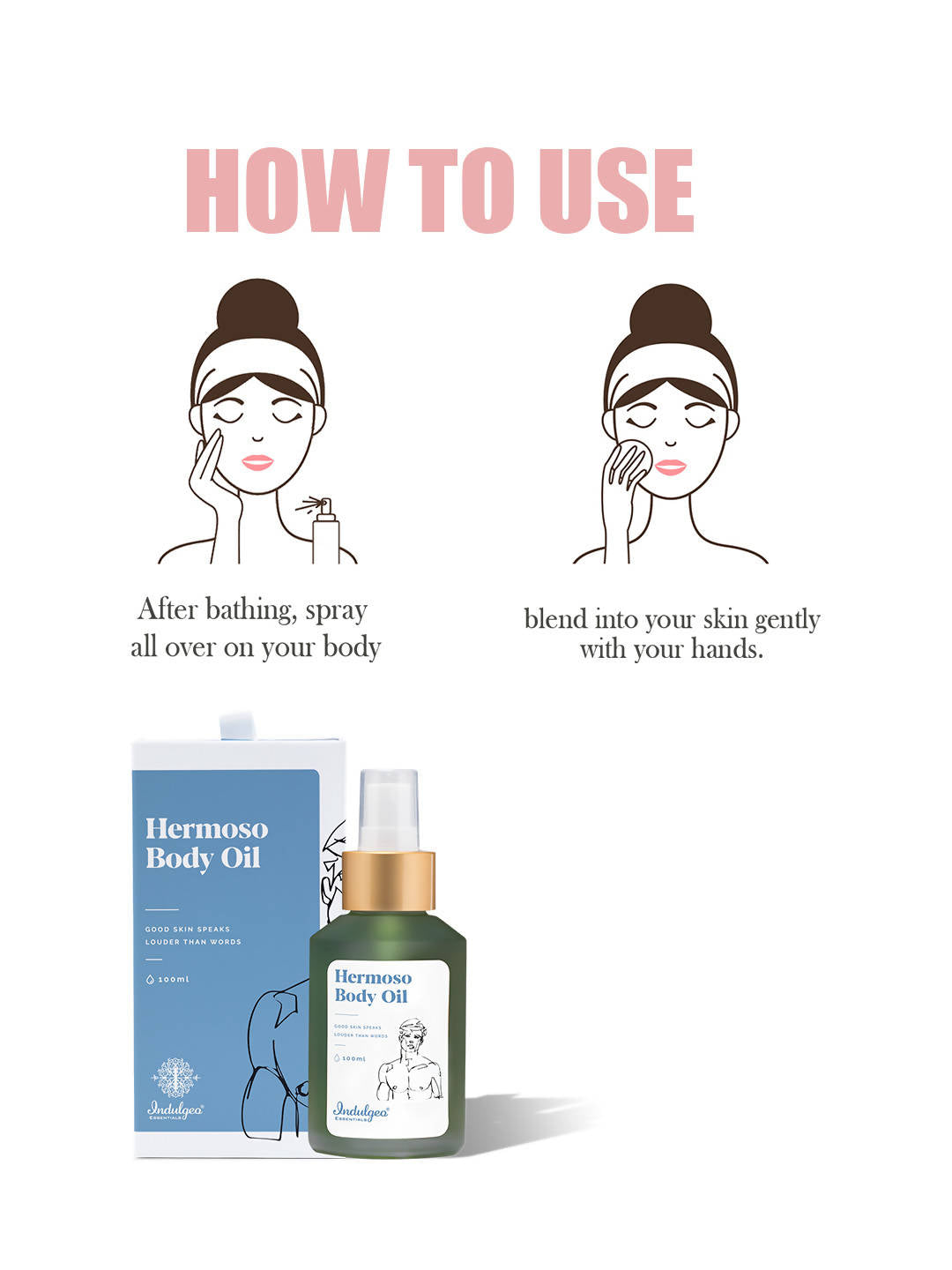 Indulgeo Essentials Hermoso Body Oil For Men