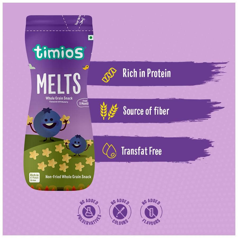 Timios Melts Blueberry Finger Food For Babies