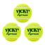 Vicky Supreme Yellow Tennis/Cricket Ball Heavy Multipurposeful Design & Durable Rubber Built