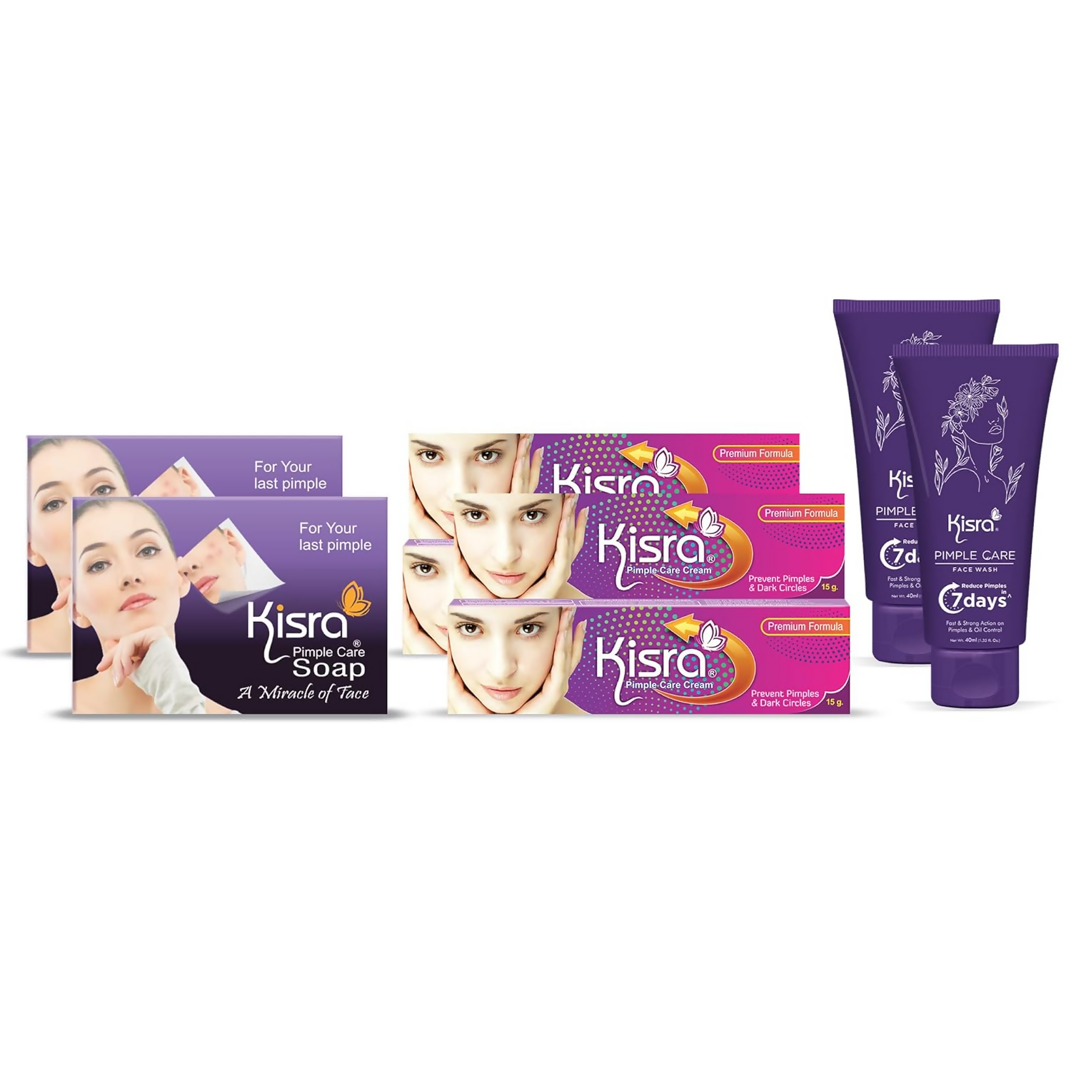 Kisra Ultimate Anti Acne - Pimple & Dark Spot Care Kit