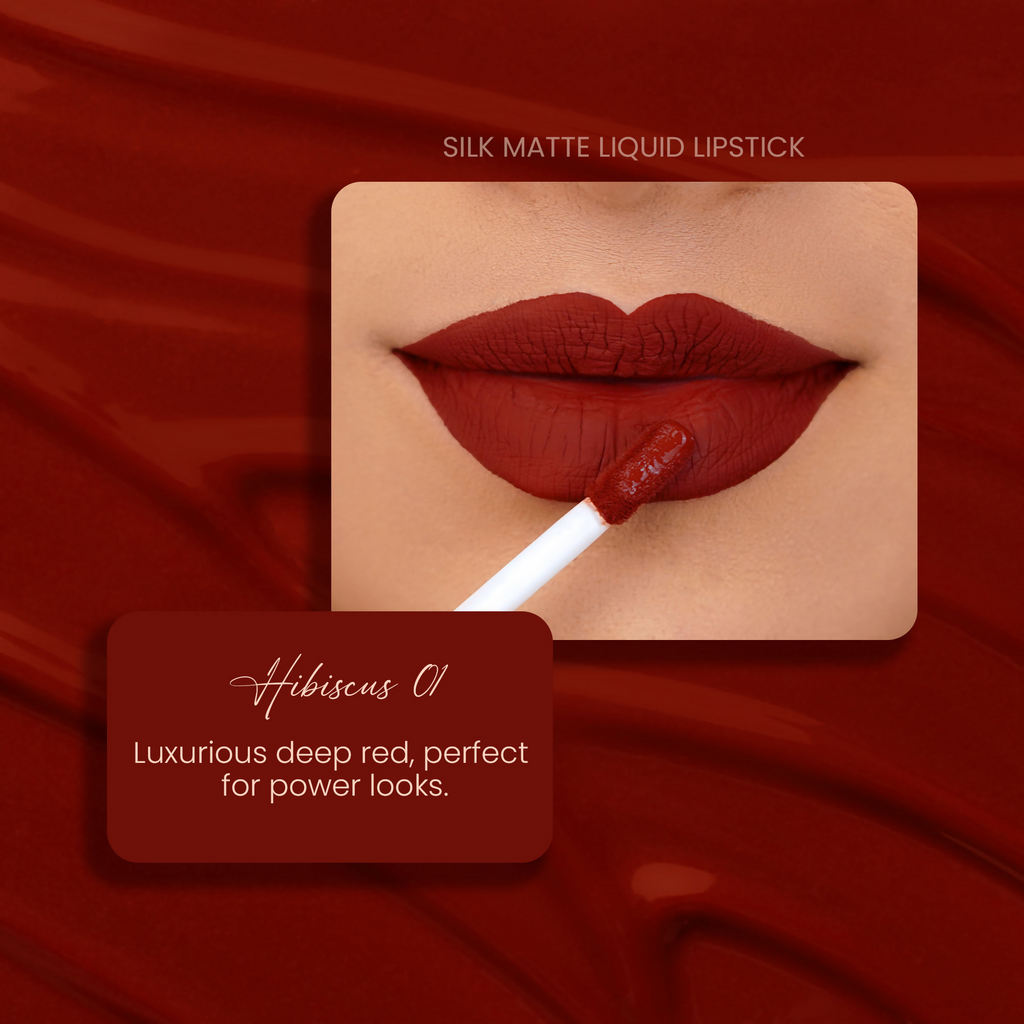 Parul Garg Beauty Silk Matte Liquid Lipstick - Hibiscus 01