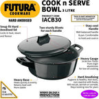 Hawkins Futura Hard Anodized Bowl 3 L with Lid (IACB30)