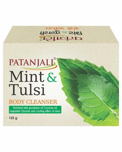 Patanjali Mint - Tulsi Body Cleanser Soap 125 gm Hover Image