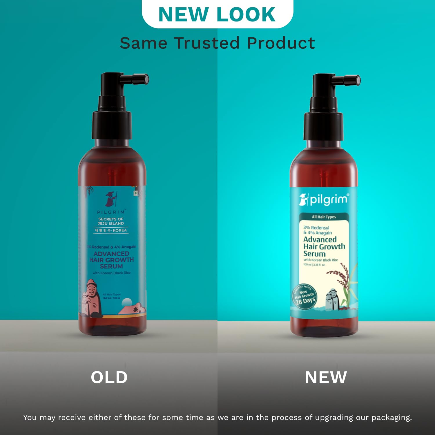 Pilgrim 3% Redensyl + 4% Anagain Advanced Hair Growth Serum with Korean Black Rice