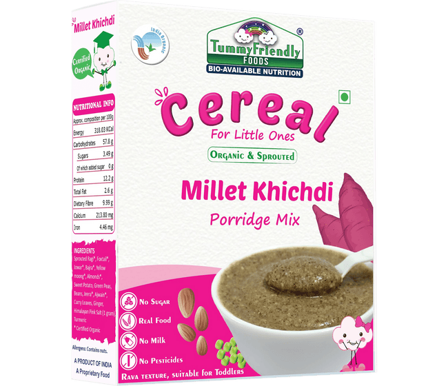 TummyFriendly Foods Organic Millet Khichdi Mix With Vegetables for Toddler Cereal Hover Image