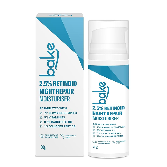 Bake 2.5% Retinol Night Repair moisturiser Cream Hover Image