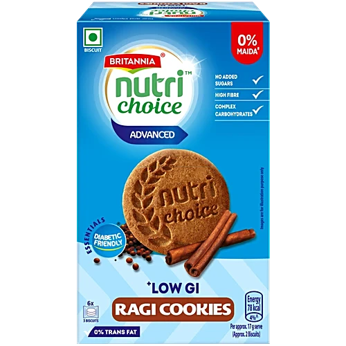 Britannia Nutri Choice Essentials Ragi Cookies - No Added Sugar Hover Image