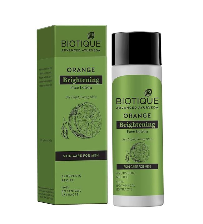 Biotique Bio Orange Whitening Face Lotion For Men Hover Image