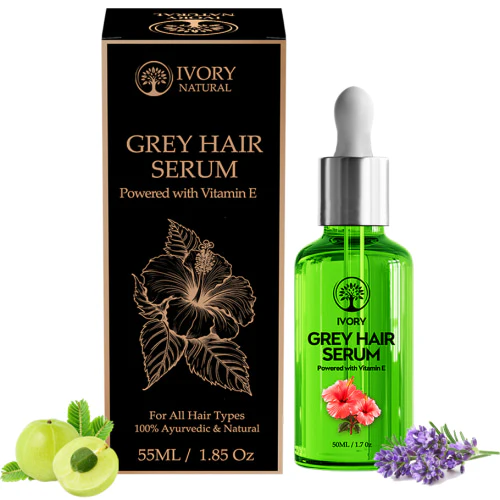 Ivory Natural Grey Hair Serum - Restore Natural Hair Color Hover Image