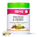 OZiva Protein & Herbs for Women - Protein Powder to Reduce Body Fat, Manage Weight & Metabolism, No Added Sugar