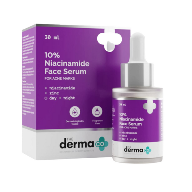 The Derma Co 10% Niacinamide Face Serum For Acne Marks & Acne Prone Skin Main Image