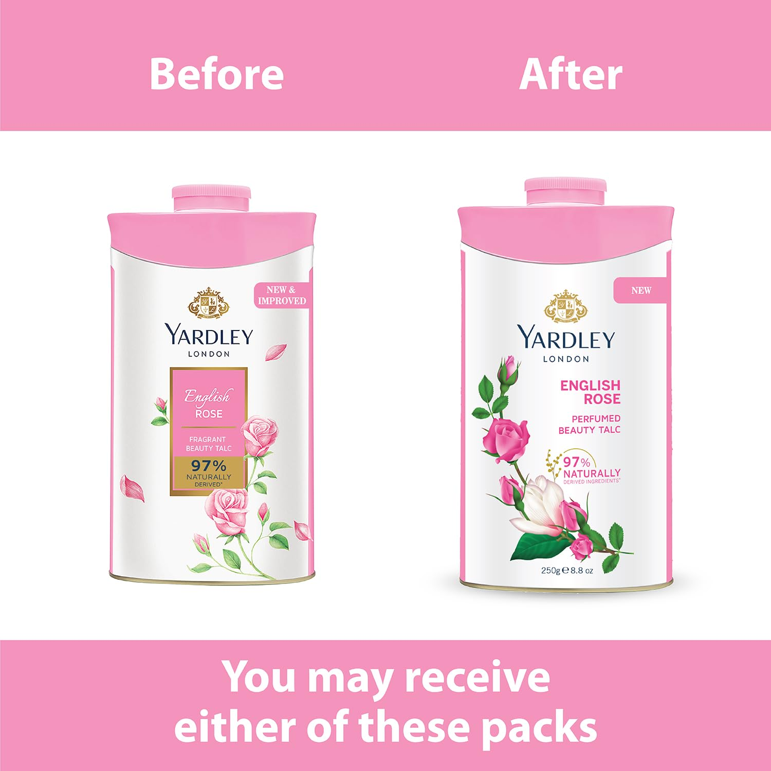 Yardley London English Rose Perfumed Talc Powder For Women
