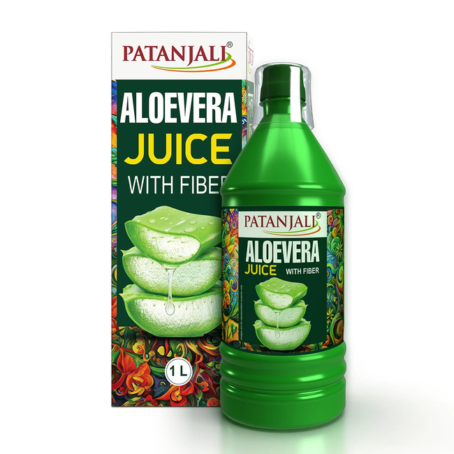 Patanjali Aloevera Juice with Fiber Hover Image