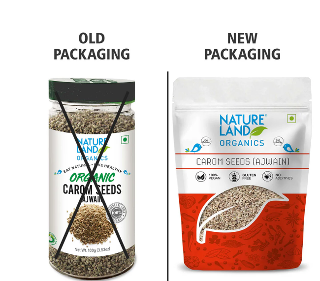Nature Land Organics Carom Seeds (Ajwain) Main Image