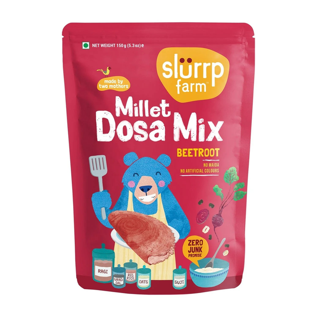 Slurrp Farm Beetroot Multigrain Millet Dosa Mix Hover Image