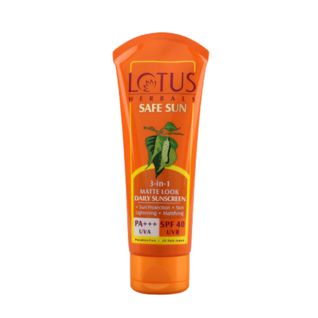 Lotus Herbals Safe Sun 3-in-1 Matte Look Daily Sunscreen Hover Image