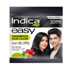 Indica Easy Hair Color Shampoo Natural Black