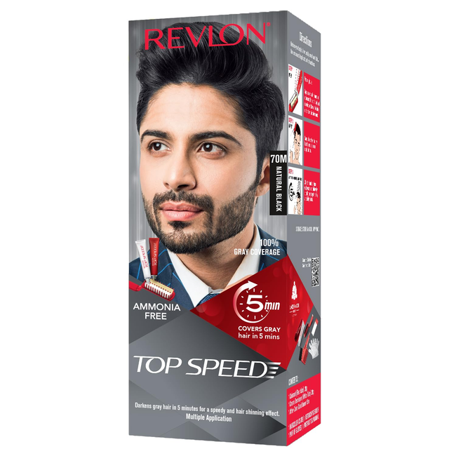 Revlon Top Speed Hair Color Small Pack Man - Natural Black 70m Hover Image