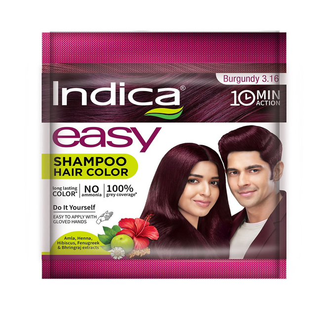 Indica Easy Hair Color Shampoo Burgundy Hover Image