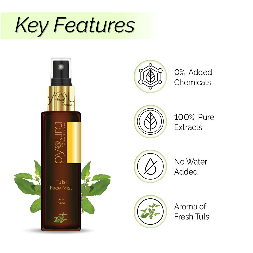 Pyoura Tulsi Anti Wrinkle Glowing Skin Face Toner Mist