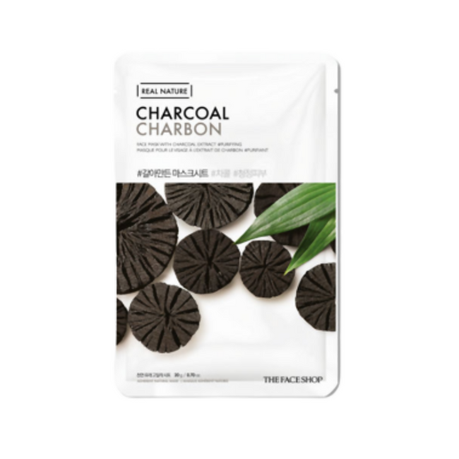 The Face Shop Real Nature Charcoal Face Mask - Korean Skincare Hover Image