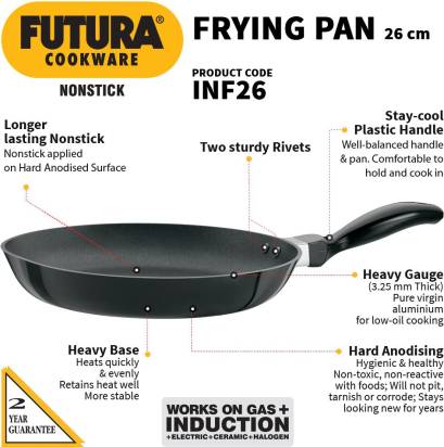 Hawkins Futura Non-stick Frying Pan 26 cm Diameter 1 L (INF26) Main Image