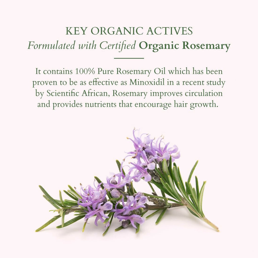 Lotus Organics+ Hair Growth Active Concentrate Serum for Hair Growth, Increases Thickness, Strengthens Hair Follicles