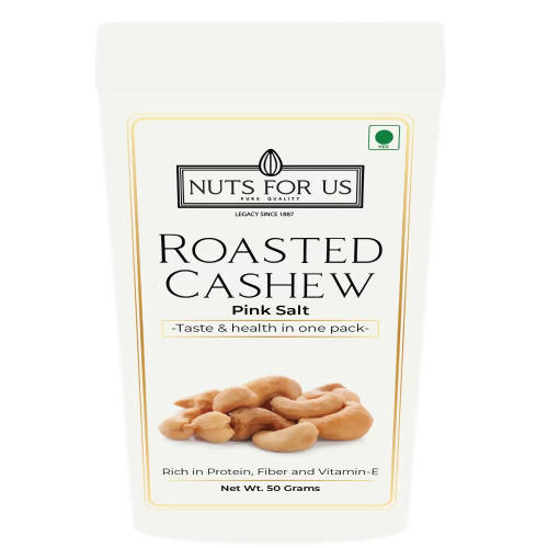 Nuts For Us Roasted Cashews in Pink Salt (Slightly Salted) Hover Image