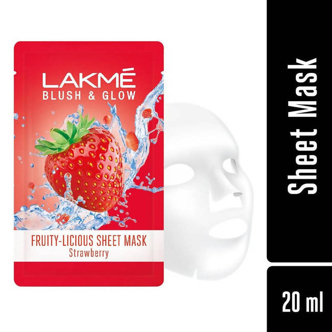 Lakme Blush And Glow Strawberry Sheet Mask Main Image