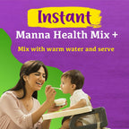 Manna Foods Instant Health Mix Multigrain Cereal + Fruits With Banana, Dates & Honey