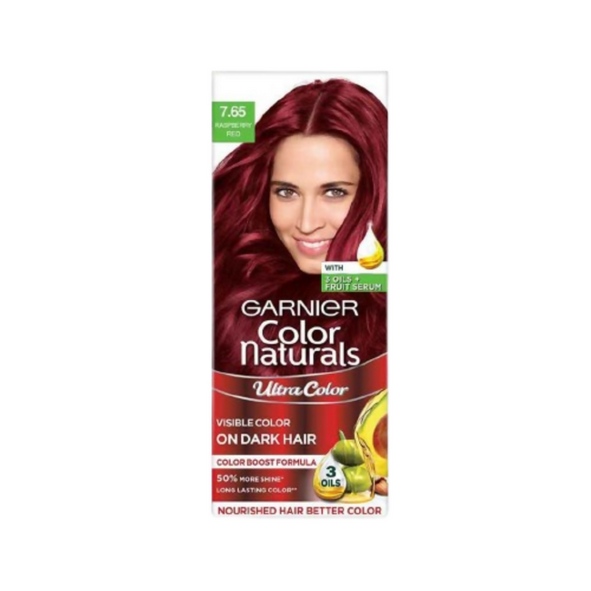 Garnier Color Naturals Ultra Hair Color - 7.65 Raspberry Red Hover Image