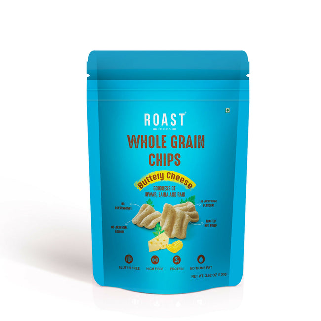 Roast Foods Whole Grain Chips Buttery Cheese Hover Image