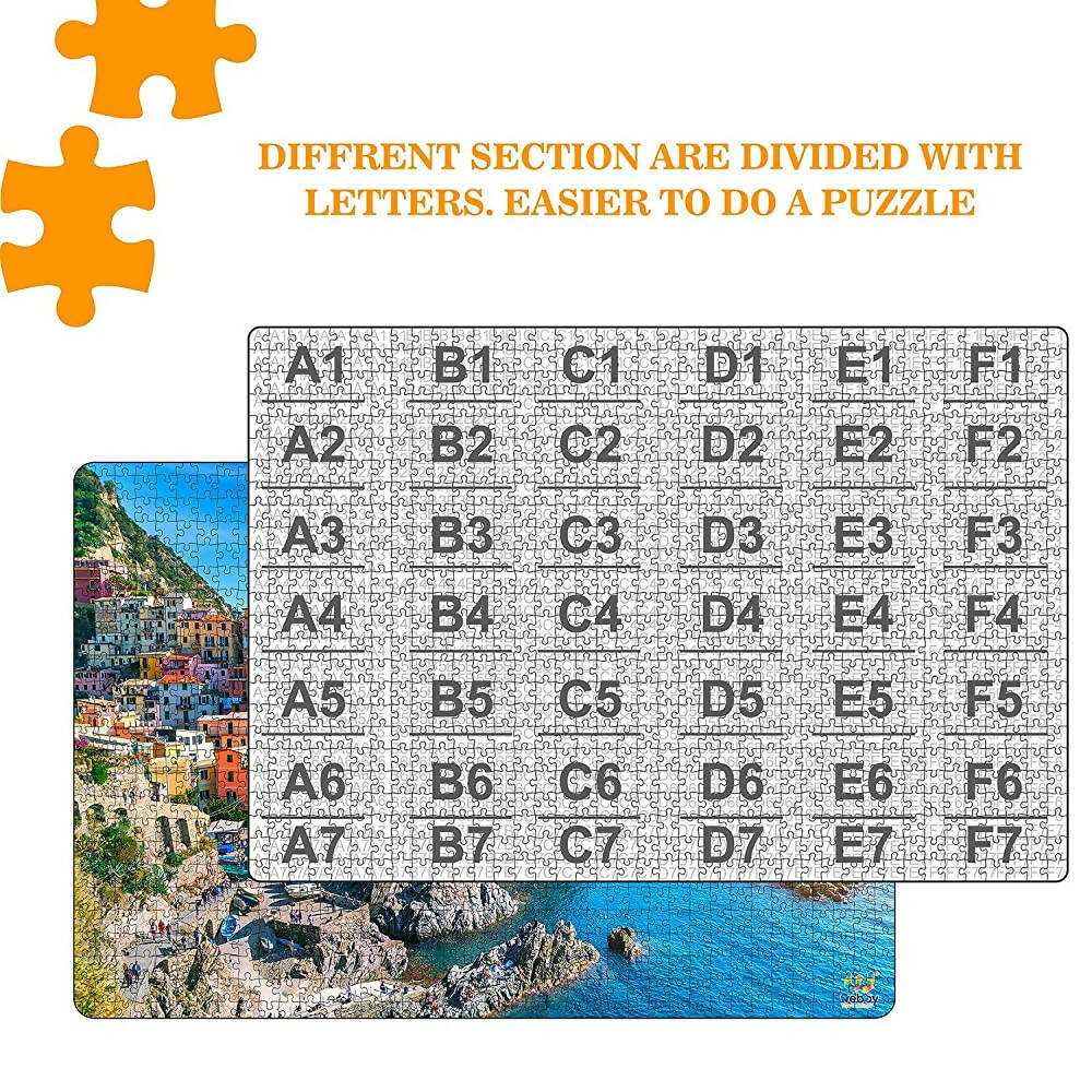 Webby Wooden Cinque Terre Jigsaw Puzzle-1000 Pcs