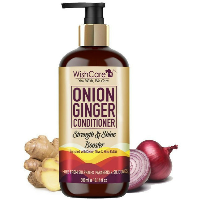 WishCare Onion Ginger Conditioner Strength & Shine Booster Hover Image