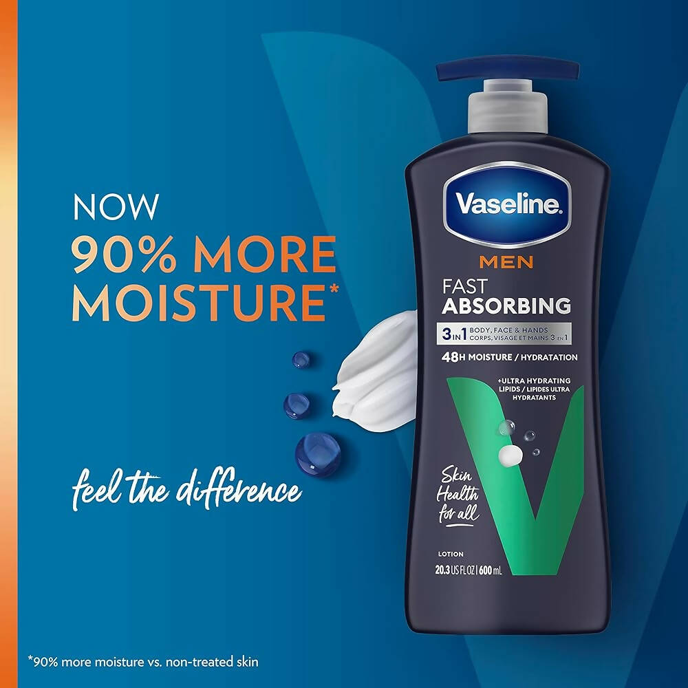Vaseline Men Fast Absorbing Body and Face Lotion