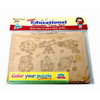 Kraftsman Space Objects Identification Puzzle Board With Color Kit Included