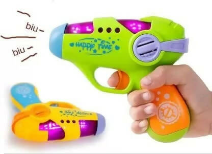 Kipa Fun Gun Colorful Musical Toy with Flashing LED Light and Sound for Kids Boys & Girls-Red