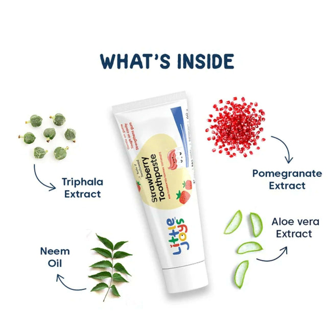 Little Joys Joys Strawberry Flavour Toothpaste For Kids (2-5 Yrs) Strengthens Gums & Whitens Teeth Main Image