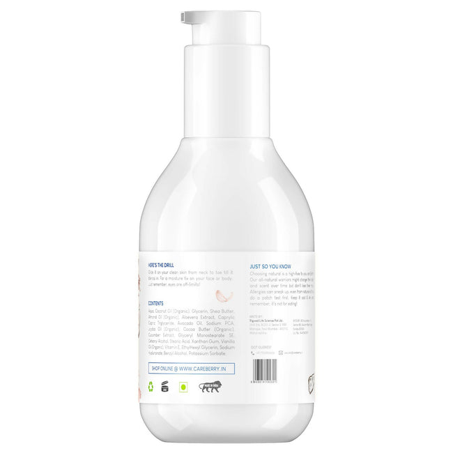 Careberry Vanilla & Extra Virgin Coconut Oil Body Lotion Main Image