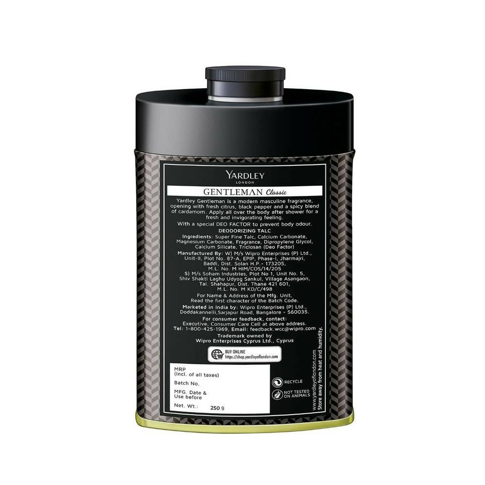 Yardley London Gentleman Classic Talcum Powder For Men