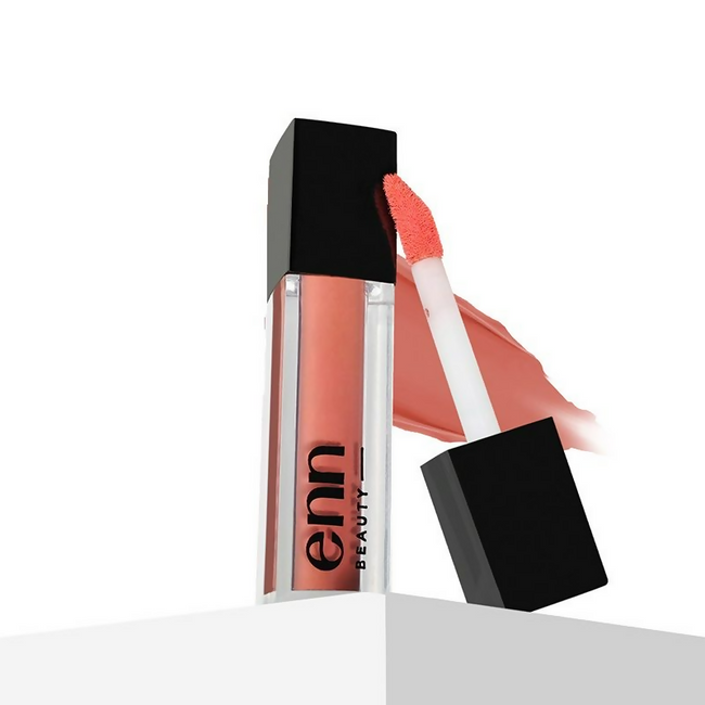 Enn Long-Lasting Liquid Lipstick With Ghee - Full Coverage & Transferproof - Peach Punch Hover Image