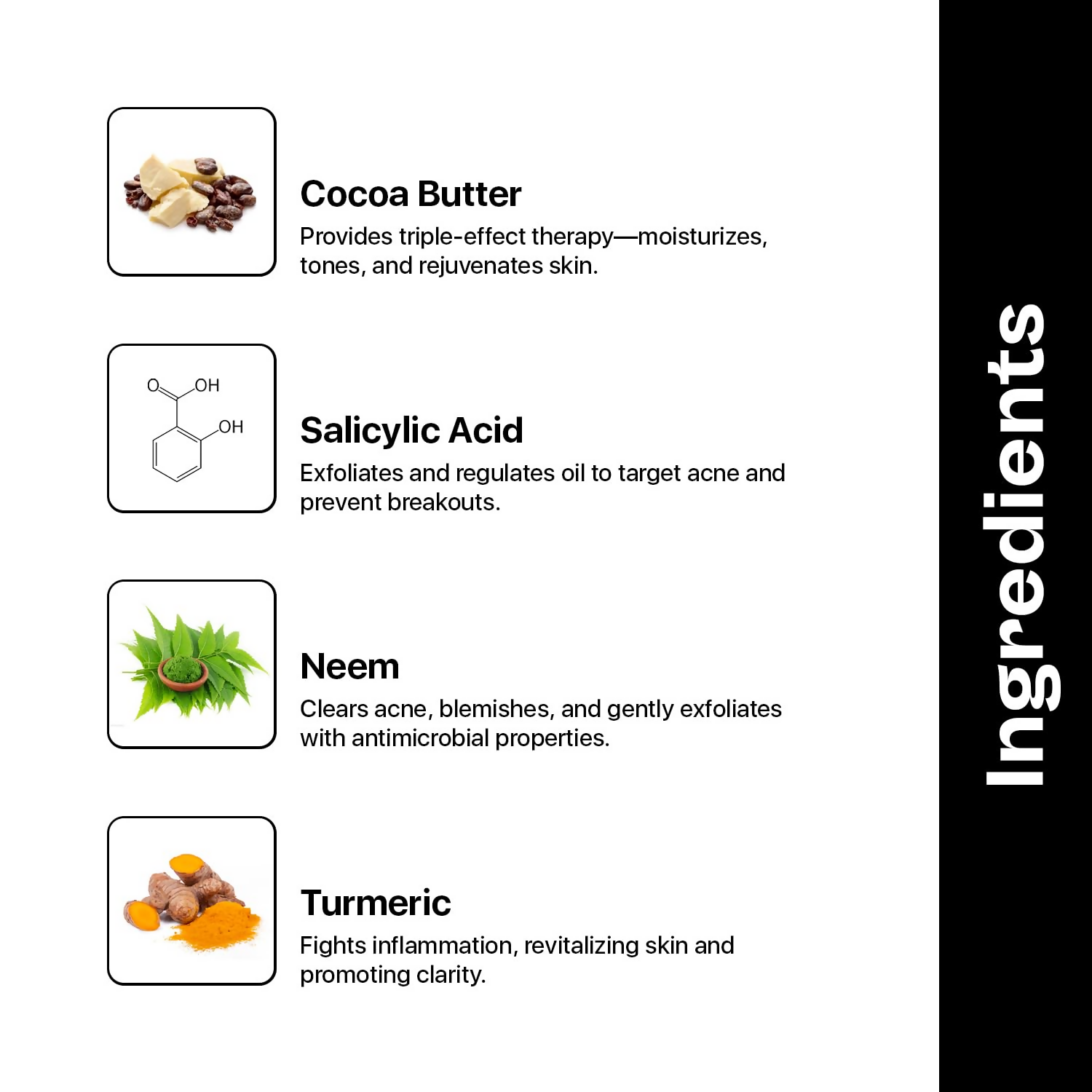 Underated Acne Free Body Moisturizer Powered With Cocoa Butter, Neem And Turmeric