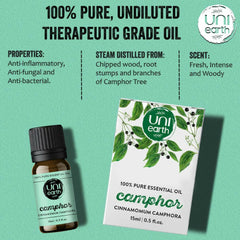 Uniearth Pure & Undiluted Camphor Essential Oil for Skin & Hair Care