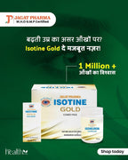 Jagat Pharma Isotine Gold Eye Drops & Capsules - Empowering Vision's Strength