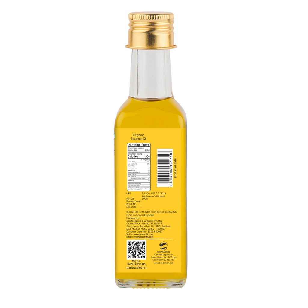 Praakritik Organic Sesame Oil
