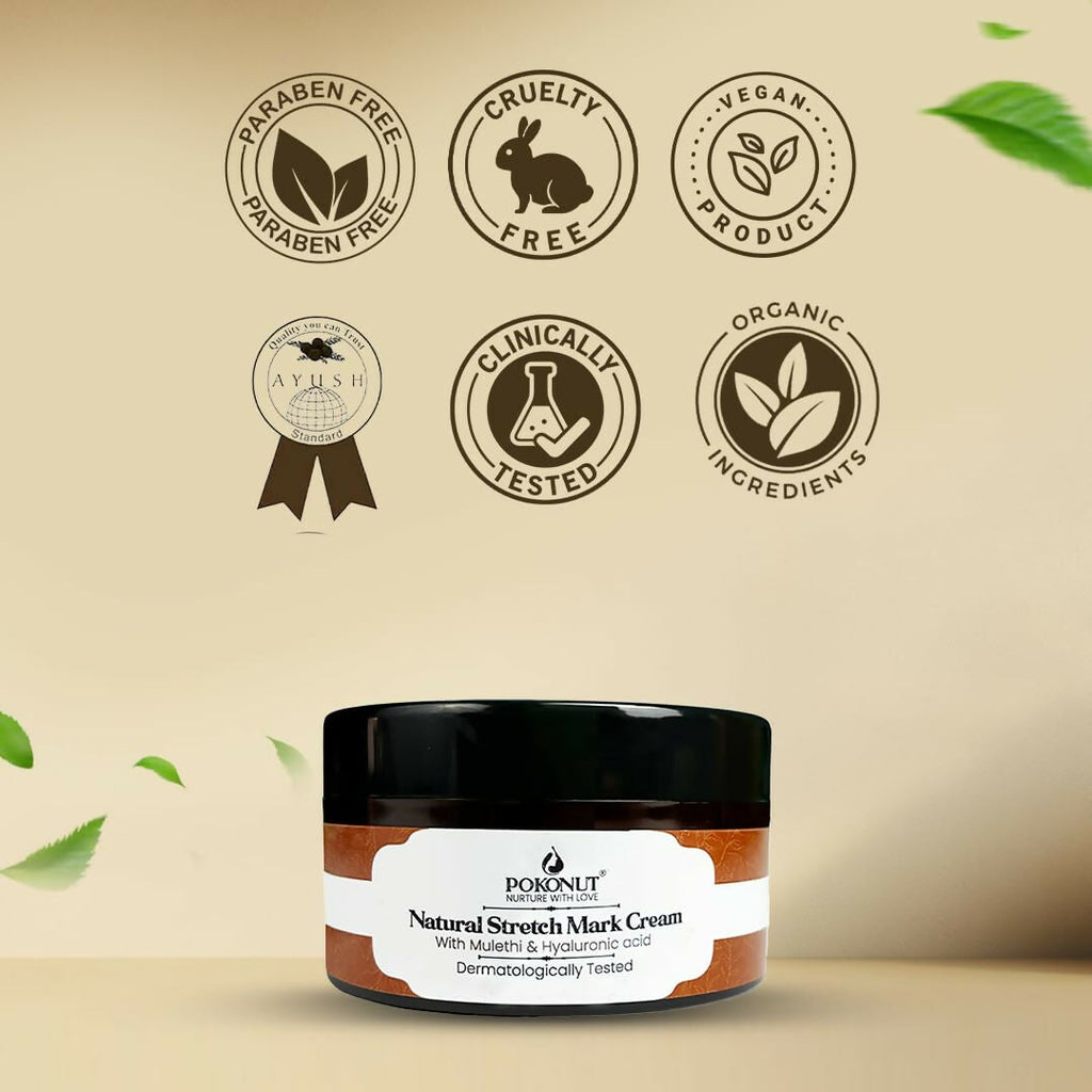 Pokonut Natural Stretch Mark Cream