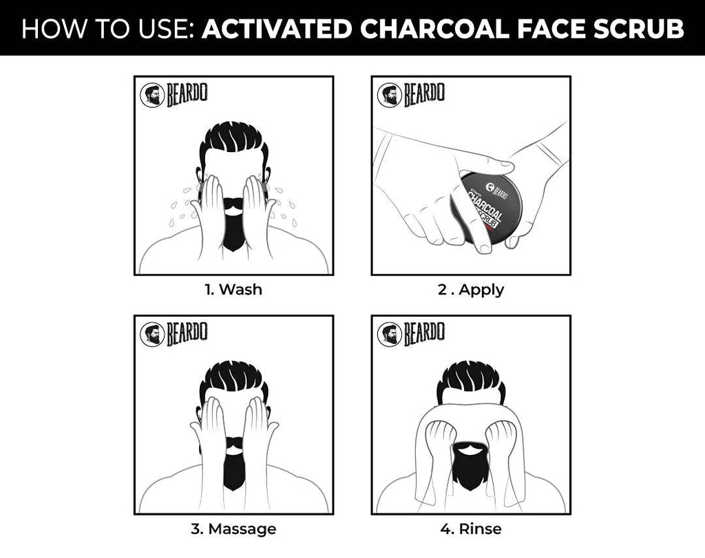 Beardo Activated Charcoal Face Scrub